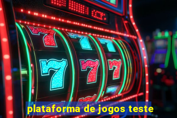 plataforma de jogos teste